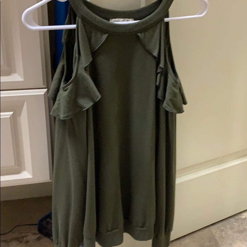 Express one eleven cold shoulder sweater